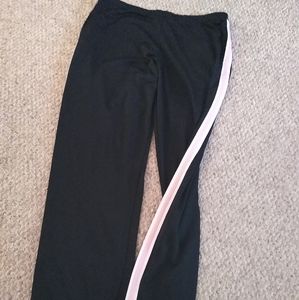 TekGear Pink and White Striped Joggers - sizeXL